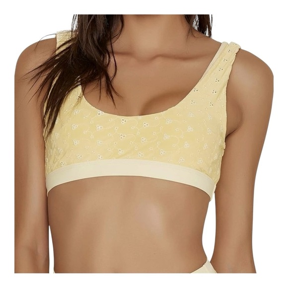 Dippin Daisys Eyelet Bikini in Sunshine Yellow NWT - Picture 2 of 10